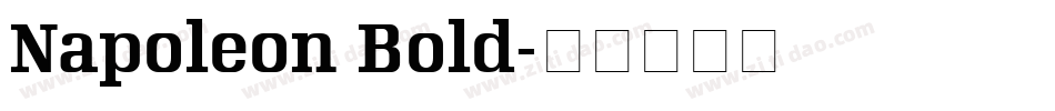 Napoleon Bold字体转换